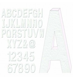 LETRA HELVÉTICA BLANCO