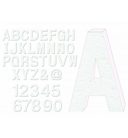 LETRA HELVETICA 40CM BLANCA